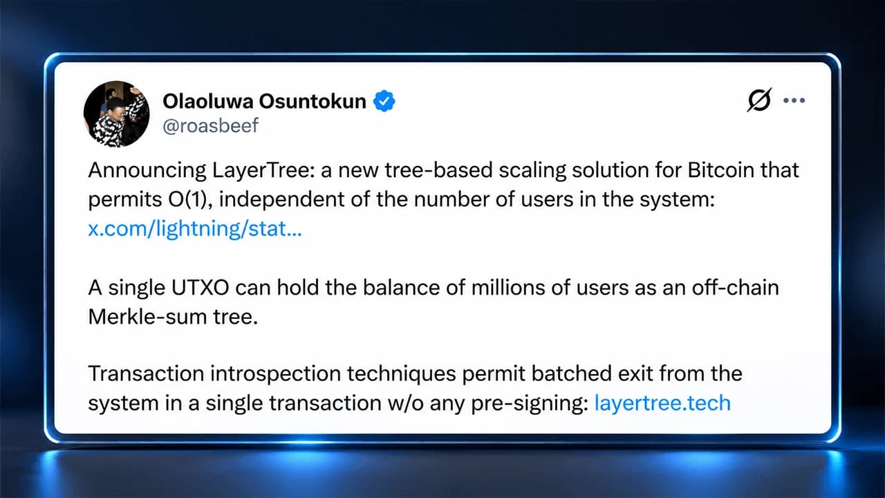 New Tree-Based Bitcoin Scaling Proposal Targets Millions of Users